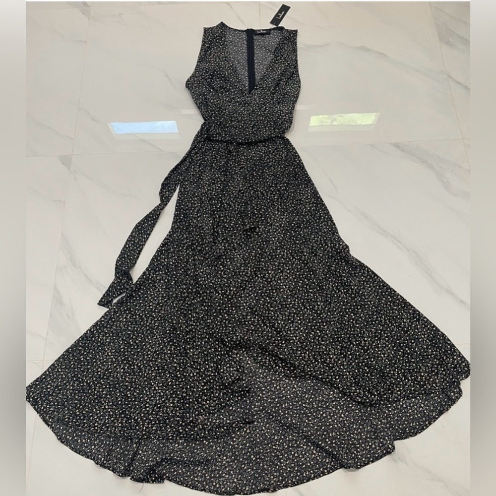 NWT Lulus Floral Print High-low Maxi Dress
